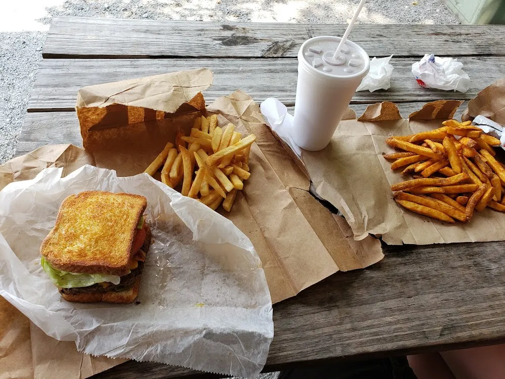 Bacon Cheese Burger on Texas Toast