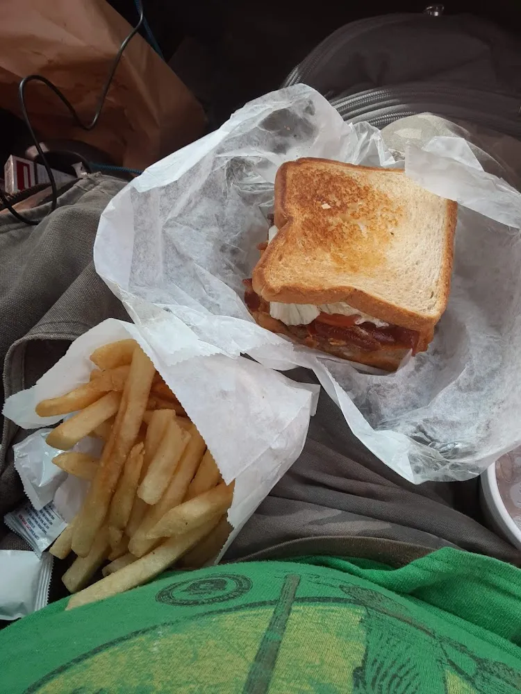 Double Bacon Cheeseburger and Fries