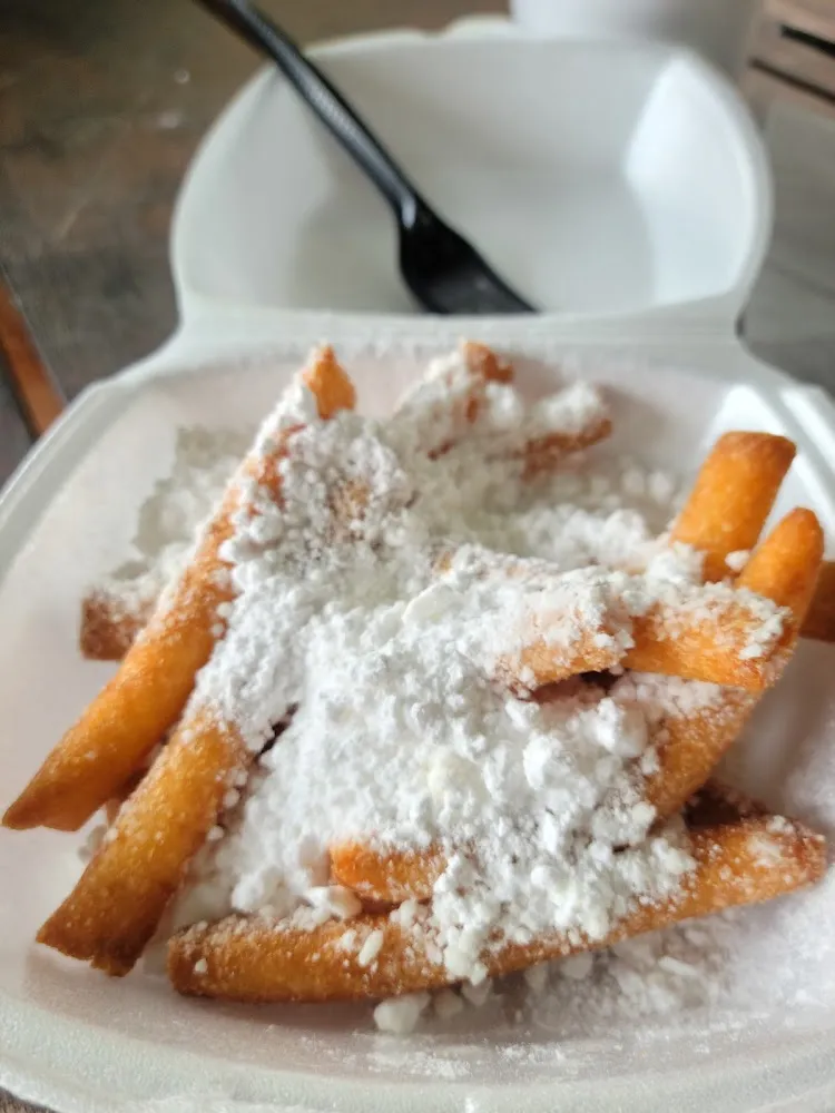Funnel Cake Fries with Powder Sugar